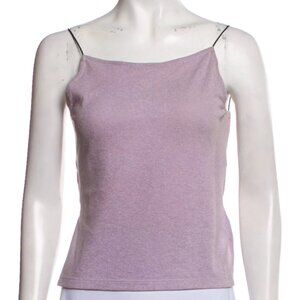 Maryam Nassir Zadeh Purple Square Neckline Backless + Sleeveless Top